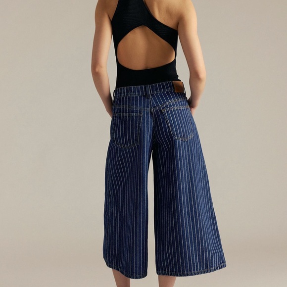 new 🆕 We The Free Hightop Pinstripe Culottes - Picture 2 of 7